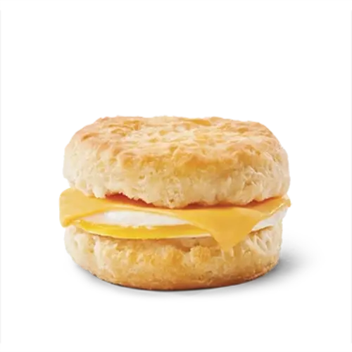 Biscuit with cheese and sausages