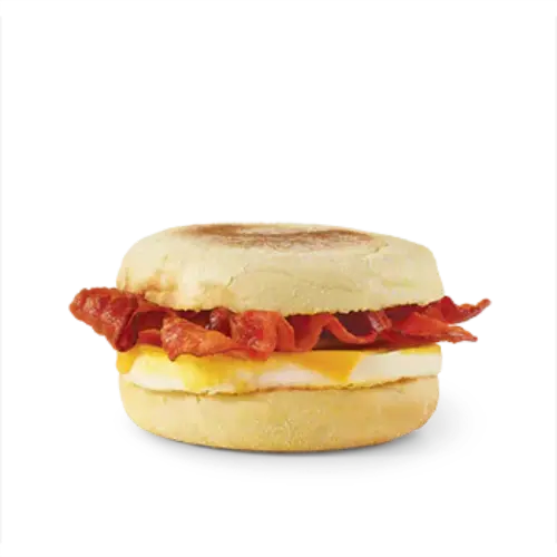 Cheese English Muffin with bacon Egg