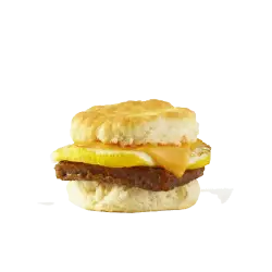 Biscuit with sausage and cheese