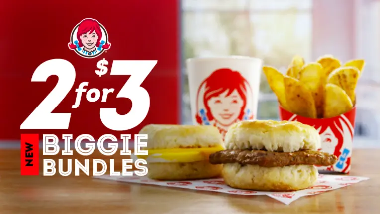 Wendy's  combos Biggie Bundle