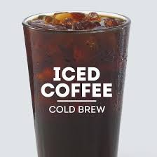Refreshing Wendy’s iced cappuccino with chilled espresso, milk, and foam served in a clear cup