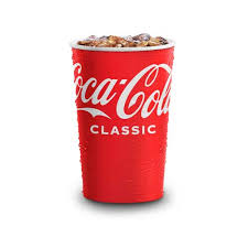 Wendy’s Vanilla Coke soda with smooth vanilla flavor served over ice