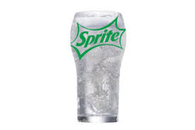 Refreshing Wendy’s Sprite lemon-lime soda with ice